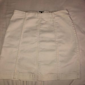 White free people skirt